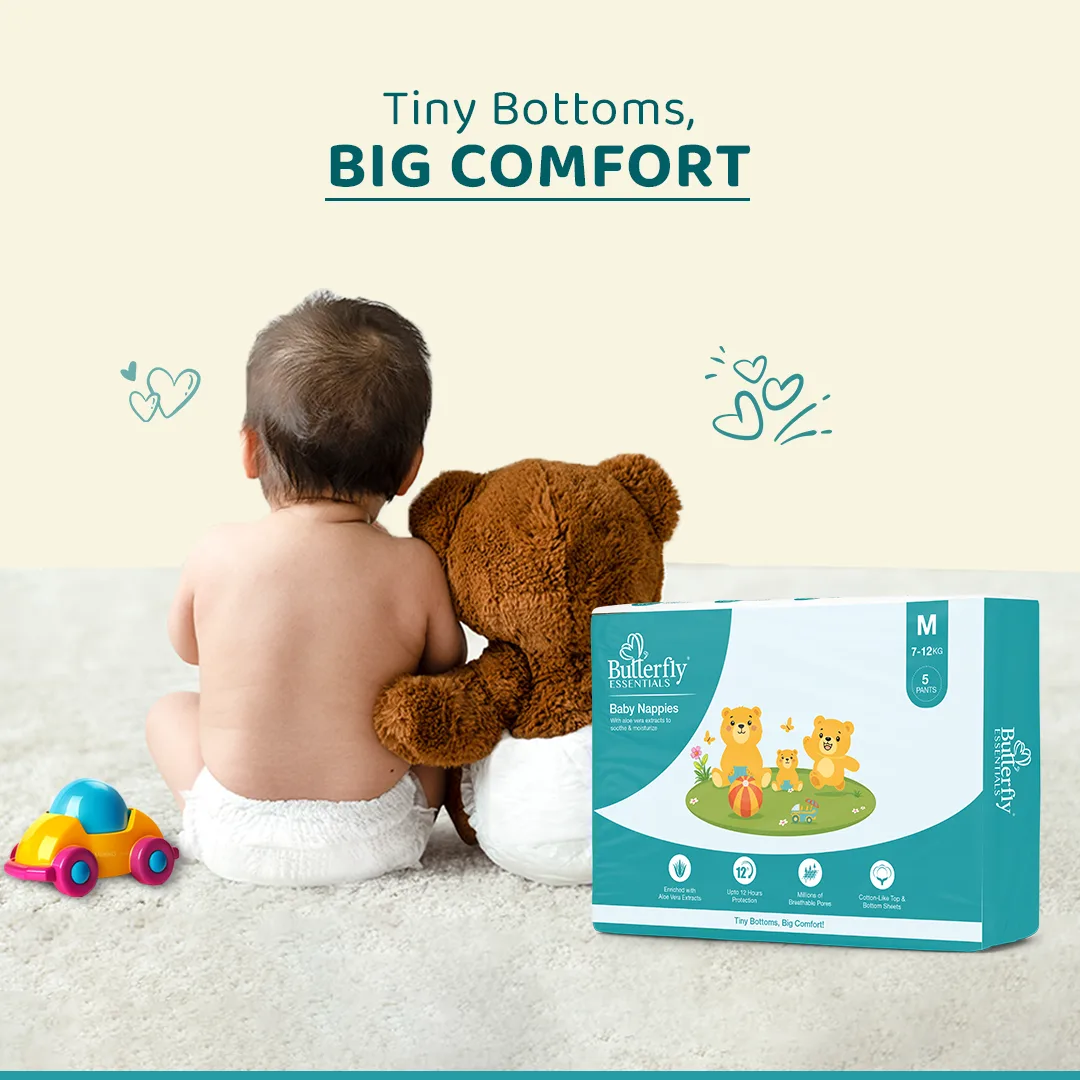 Baby Diapers – All-Day Dryness and Aloe Vera Care - Medium view 2