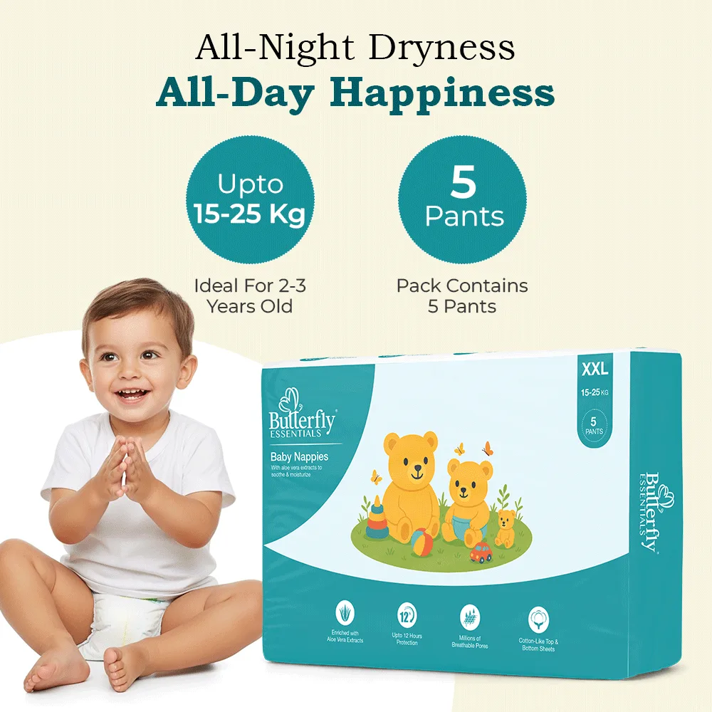 Baby Diapers – All-Day Dryness and Aloe Vera Care - XXL thumbnail 4